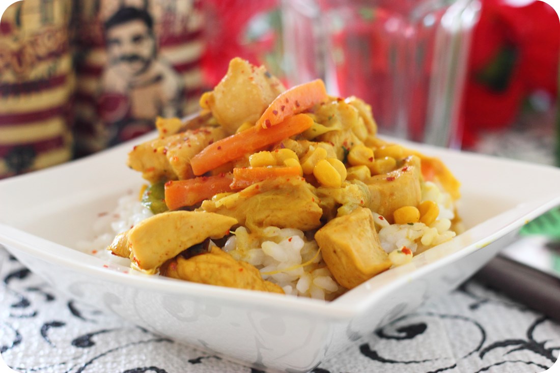Iberia recipe Pollo al Curry con Maiz Dulce